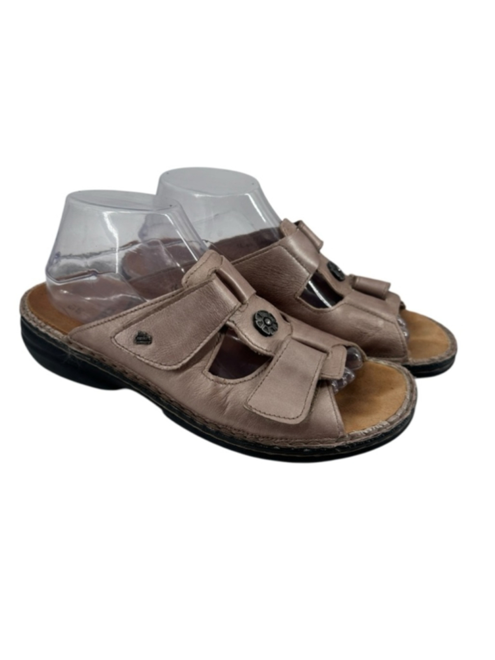 Finn Comfort Sandals Pattaya Comfort Wedge leather cork Slides sz 9 - 9.5